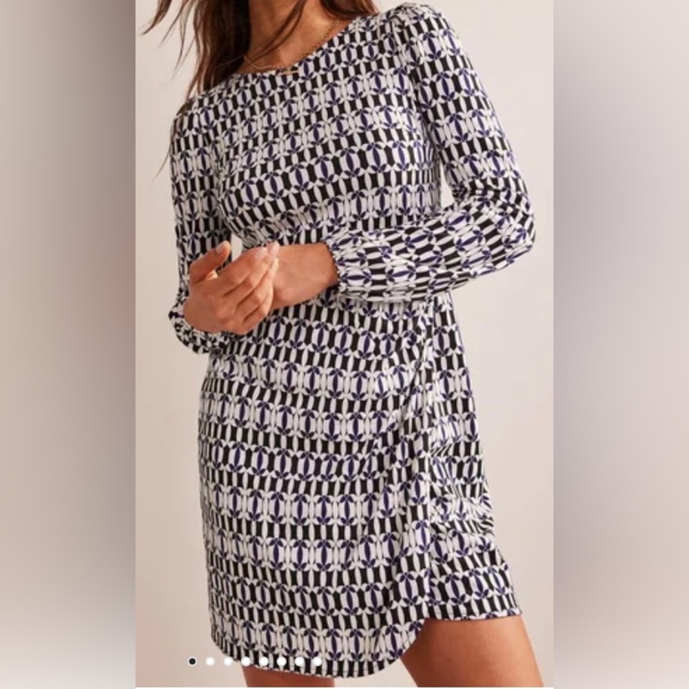 Boden wrap effect jersey mini dress 2R